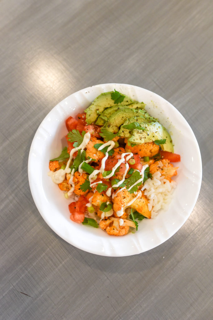 Buffalo cauliflower rice